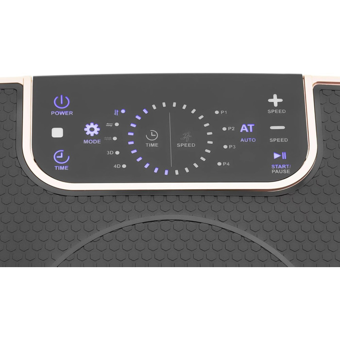 Вібраційна платформа Gymtek 4D з Bluetooth і підсвіткою, 4 режими тренувань, для дому, для нарощування м'язів і спалювання жиру