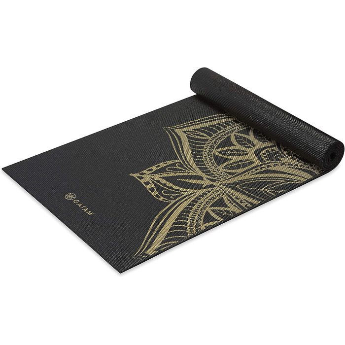 Килимок для йоги Gaiam Premium 6 мм, надрукований, нековзкий, для йоги, пілатесу та фітнесу, 172×61 см