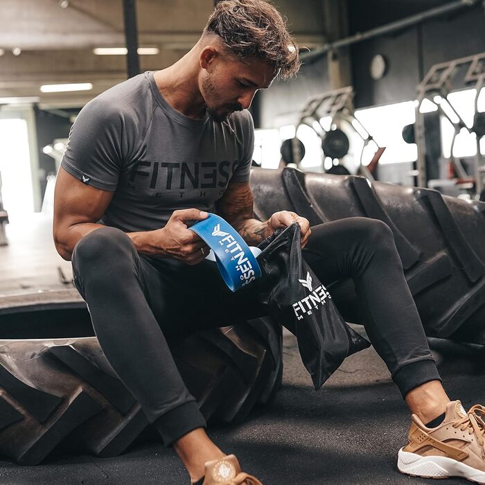 Еластичні гумки для фітнесу - набір 6 шт. / окремо з сумкою та інструкцією. Тренування вдома, тяга, фітнес-гумки (жовтий, червоний, чорний, фіолетовий, зелений, синій)