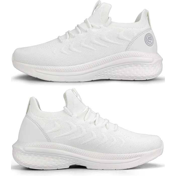 Жіночі кросівки для бігу та занять спортом: біг, теніс, фітнес, тренування. Легкі, дихаючі, з антиковзаючою підошвою. Білі, 39 EU