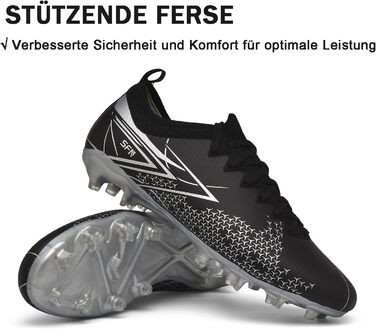 Чоловічі футбольні бутси для залу та вулиці, розмір 43 EU, чорні