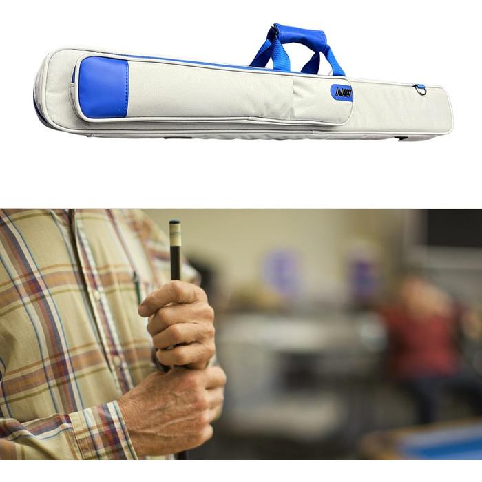 Чохол для кия Billard-Pool з 4 відділеннями, Oxford-чорний, з PU-шкіри