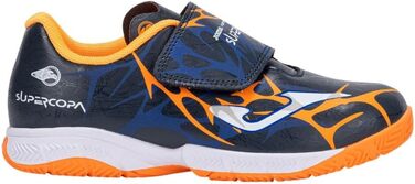 Дитячі футбольні бутси Joma Super Copa Jr. 34 EU - Синьо-помаранчеві залаті черевики Oxford