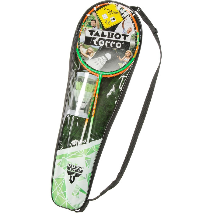 Набір для бадмінтону Talbot-Torro 2-Attacker: 2 ракетки, 2 волани, сумка преміум-якості