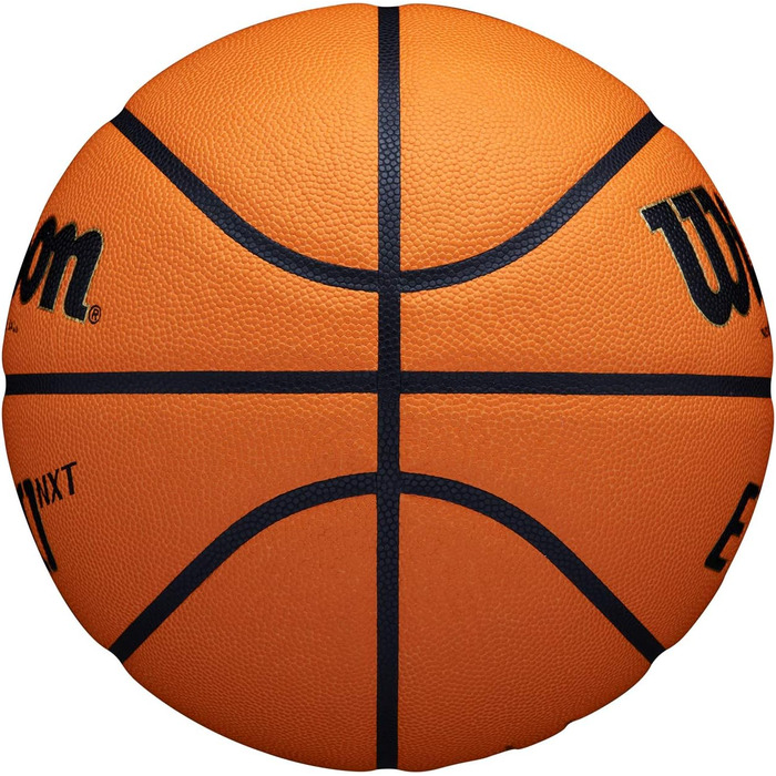 Баскетбольний м’яч Wilson EVO NXT FIBA, композитна шкіра, розмір 7, для залу, коричневий