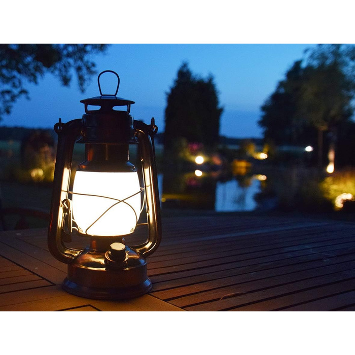 Ліхтар кемпінговий LED ChiliTec з регулюванням яскравості, вінтажний дизайн (мідь, 28 см)