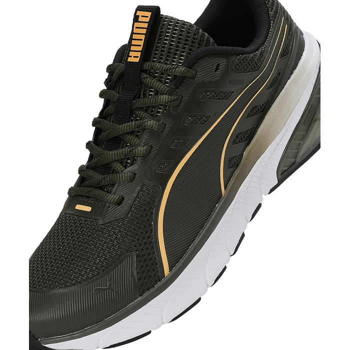 Кросівки PUMA Zellenblendung для вулиці та бігу, 46 EU, Dark Olive/Sun Stream/Puma Black