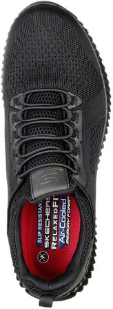 Чоловічі черевики Skechers Cessnock Food Service: чорний текстиль, захист від води та плям