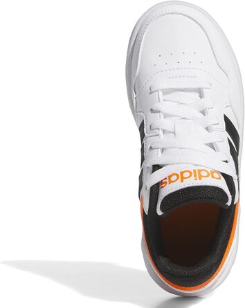 Кросівки Adidas Hoops 3.0 K - Unisex, 38 EU, Cloud White/Core Black/Impact Orange