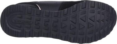 Кросівки жіночі Skechers Og 85 Step N Fly чорного кольору з замші, сітки та Duraleather, рожева окантовка, 35.5 EU