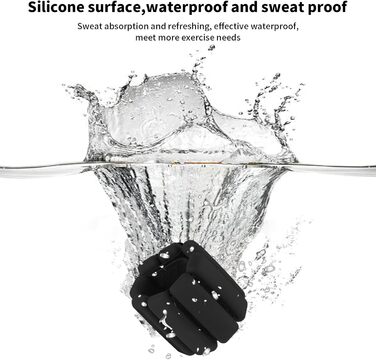 Регульовані вантажні манжети на зап'ястя та щиколотки - набір для йоги, танців, аеробіки (чорний)