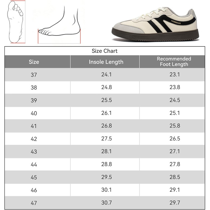 Кросівки HOBIBEAR ретро стиль унісекс бежево-чорні 39 EU. Зручне взуття для щоденного використання з анатомічною колодкою