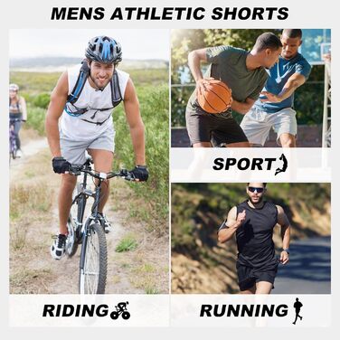Шорти спортивні чоловічі BVNSOZ з кишенями та еластичним поясом, Quick Dry, для тренувань, 7 штук в упаковці