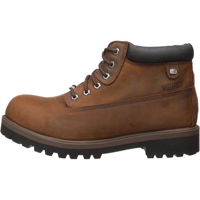 Черевики Skechers Sergeants Verdict 4442 DSCH, чоловічі, коричневі, водонепроникні, шкіра Crazyhorse