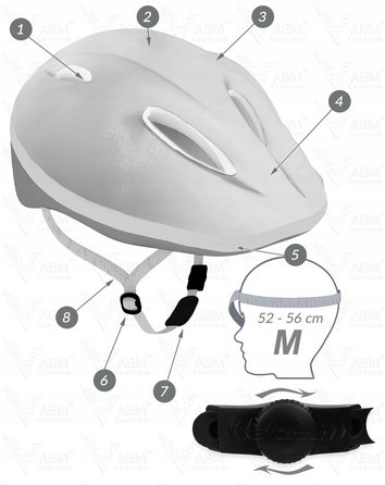 Комплект захисту для роликів та скейта (шолом, наколінники, налокітники) — Stitch