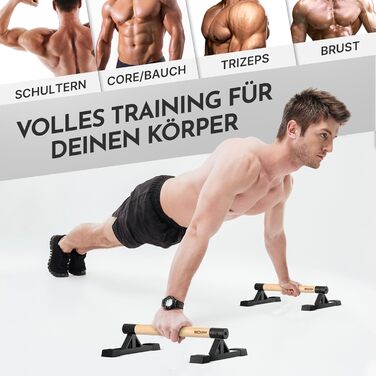 NEOLYMP Паралелети з дерева для віджимань та калістеніки - набір 2 шт. (ручна робота)