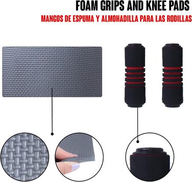 Набір для дому Calma Dragon 2-в-1: ролер для пресу та скакалка, фітнес-тренажер, червоний