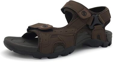 Чоловічі сандалі HEVA шкіряні для активного відпочинку, спорту, трекінгу та походів 43 EU коричневі