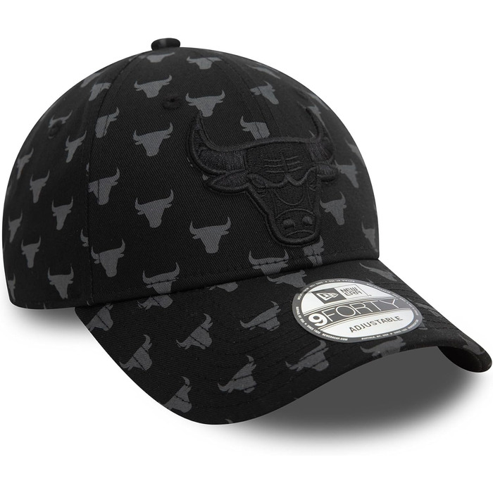 Кепка New Era NBA 9Forty Chicago Bulls, регульована, з вигнутим козирком, офіційний логотип, універсальний розмір