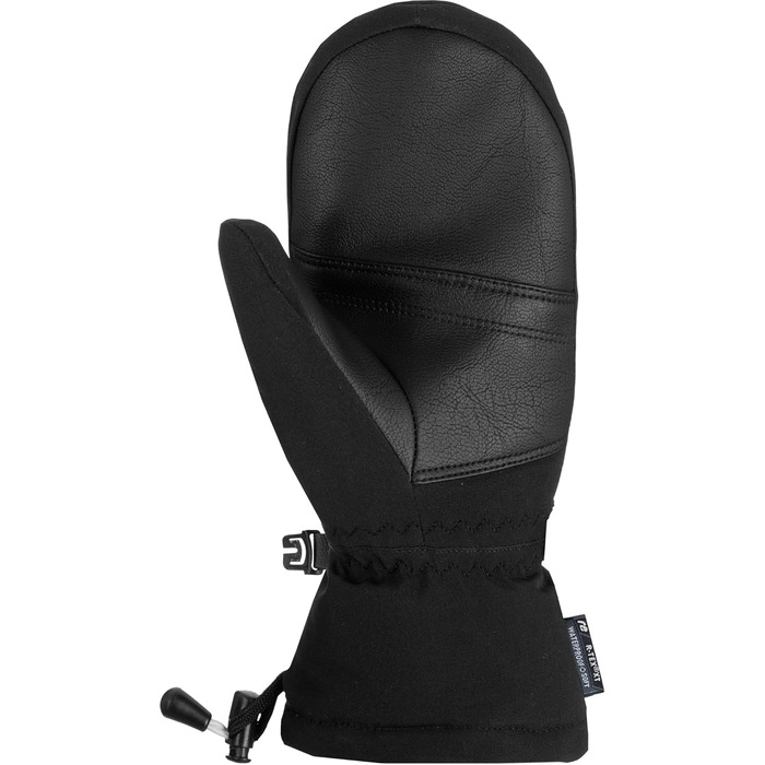 Дитячі гірськолижні рукавички-рукавиці Reusch Softshell, водонепроникні та теплі, чорно-білі, розмір 4