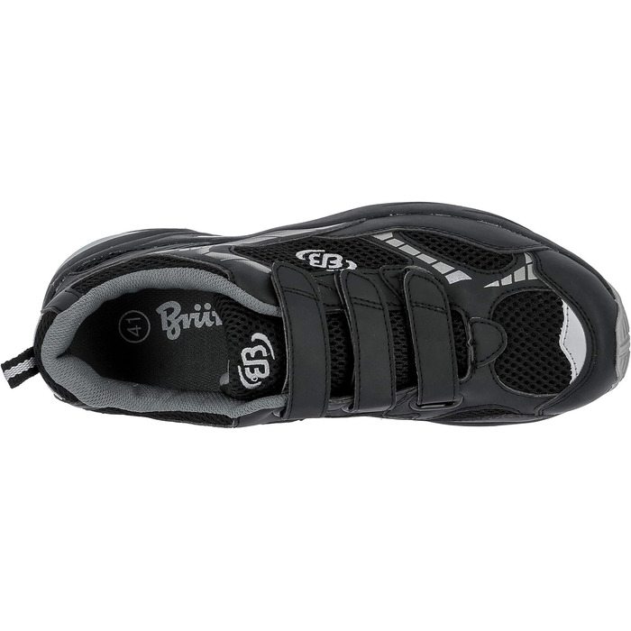 Кросівки для фітнесу Brütting Force V Unisex Біло-сині/Срібні (37 EU, Чорний/Сірий)