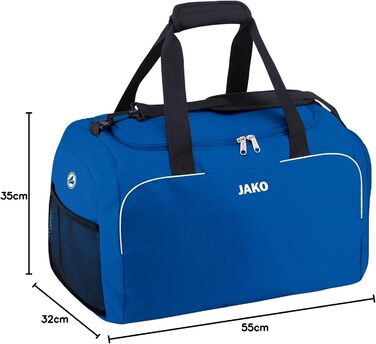 Спортивна сумка JAKO Classico Senior 55x35x32 см, синя