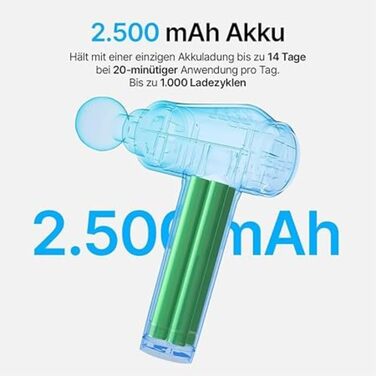 Масажер для м'язів Oryzom з 30 швидкостями: LCD-екран, 10 насадок для шиї, спини та тіла (Чорний)