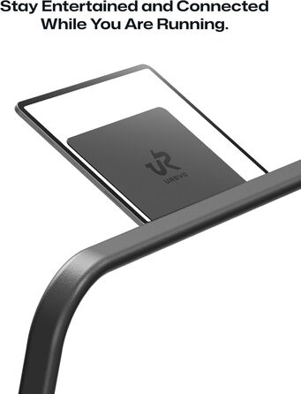 UREVO Smart Walking Pad: компактний біговий килимок під стіл з двома амортизаторами, додаток для фітнесу з аналітикою та режимом MIIT, керування пультом або додатком для дому/офісу (чорний)