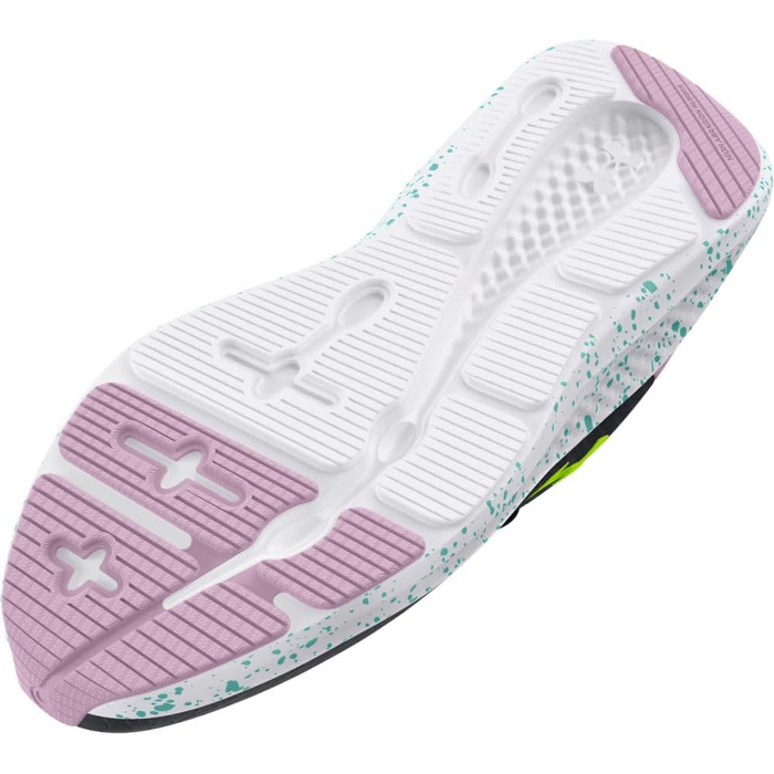 Дитячі кросівки Under Armour Charged Pursuit 3 для бігу (4.5 Big Kid, чорний/фіолетовий/жовтий)