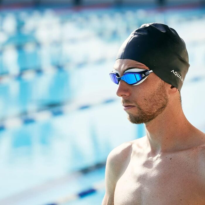 Окуляри для плавання Aquasphere Fastlane з блакитними дзеркальними лінзами, для дорослих, унісекс