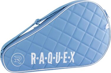 Елітна сумка для падельної ракетки Raquex, синя або чорна, з прошитої екошкіри для одного падельного ракету, захисна, чоловіча та жіноча, розкішний подарунок для паделю