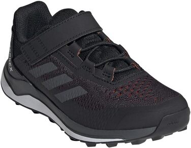 Дитячі кросівки adidas Terrex Agravic Flow для трейлраннінгу, унісекс, з липучкою, 30 EU, чорно-сіро-помаранчеві