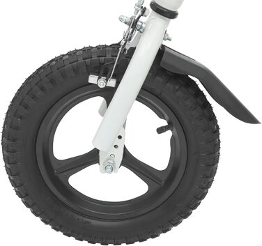 Дитячий велосипед 12 дюймів з підставками та пляшкою для води, регульований по висоті, для дітей 2-5 років, білий