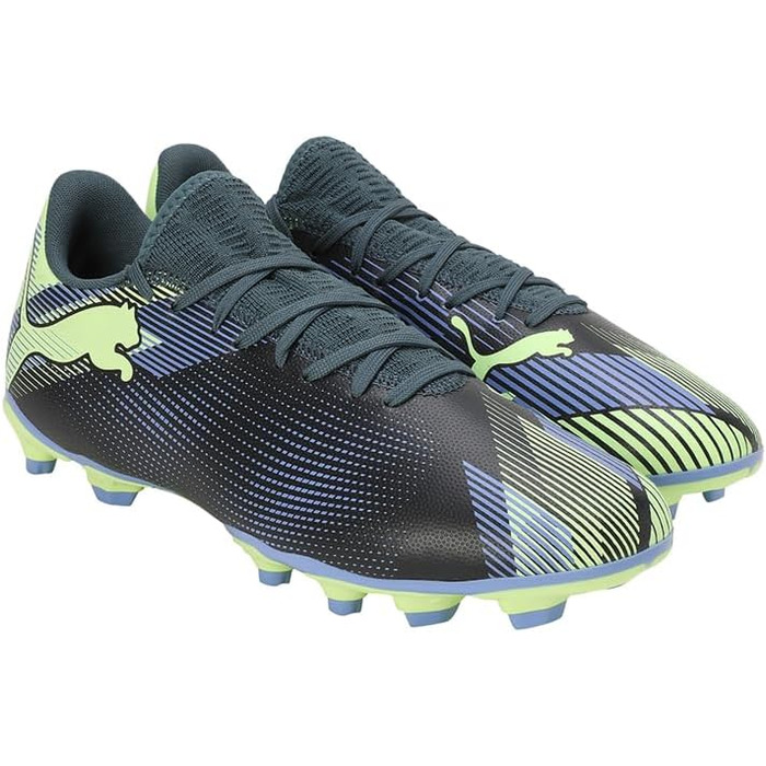 Кросівки футбольні PUMA Future 7 Play FG/AG (39 EU, сірий, фіолетовий, білий)