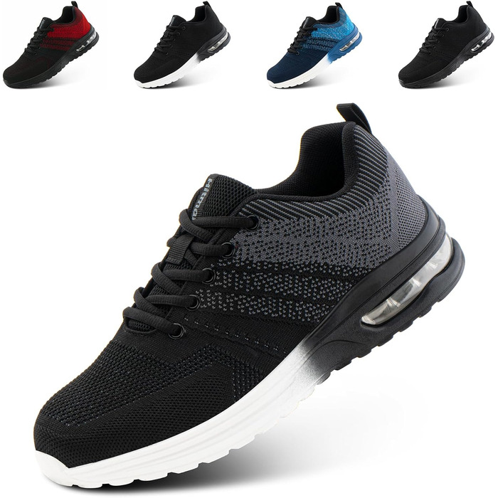 Спортивні кросівки Hitmars для чоловіків та жінок з повітряною подушкою, розмір 36-48 (43 EU, сірий)