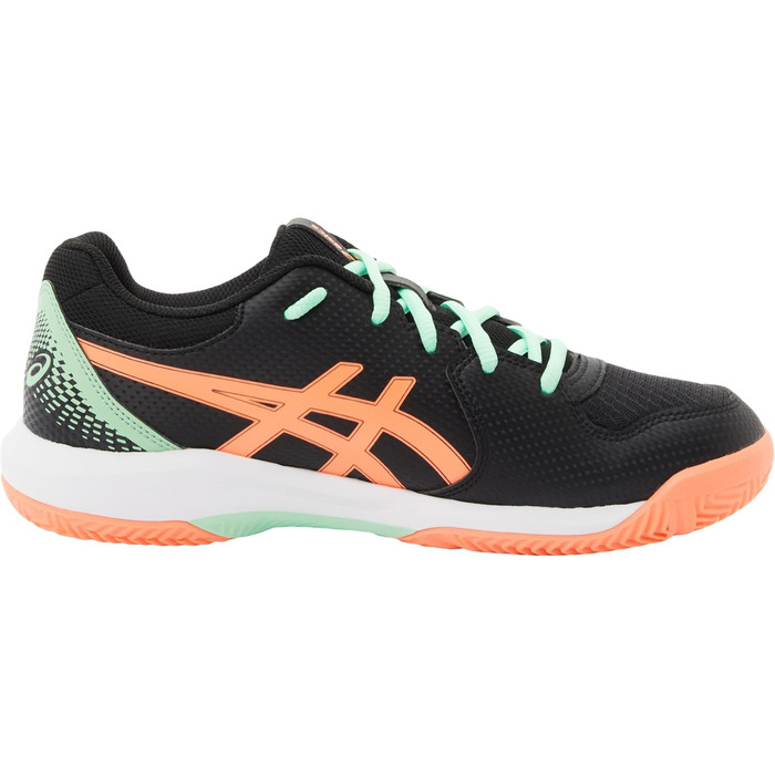 ASICS Gel-Dedicate 8 Gs - дитячі кросівки для падел-тенісу, чорний/кораловий (37 EU)