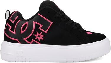 Жіночі кросівки DC Shoes Court Graffik Plateau, 41 EU, чорний, рожевий, білий