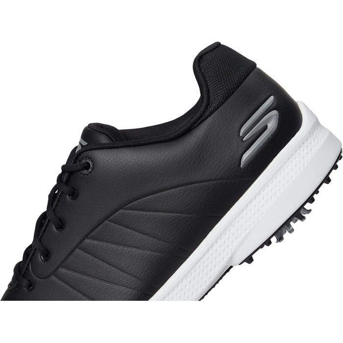 Чоловічі гольф-туфлі Skechers Tempo, водонепроникні, легкі, чорно-білі (45 EU, широка колодка)