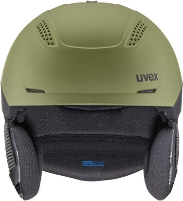 Лижний шолом Uvex Ultra Pro для дорослих, унісекс, зелено-чорний, розмір 55-59 см