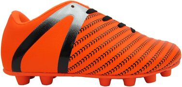 Футбольні бутси Vizari для жорсткого поля – Легкі та міцні бутси з гумовими шипами для хлопчиків та дівчаток | FG бутси для гри на траві, Зелений Оранжевий (37 EU, Оранжевий Срібний)