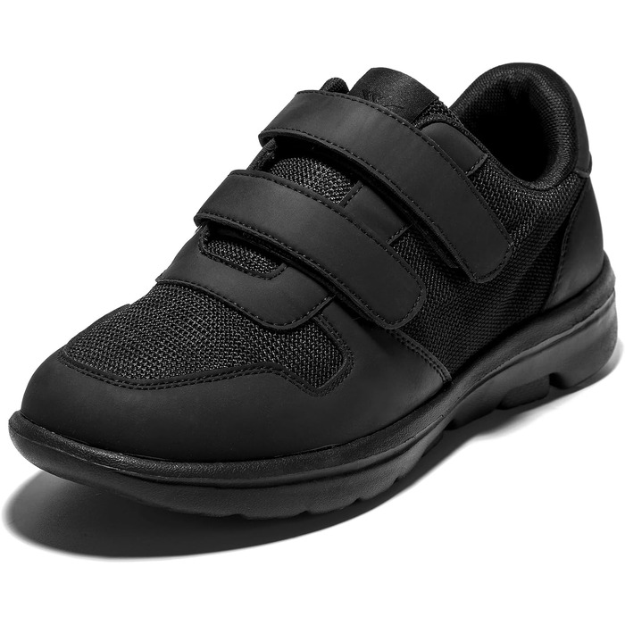 Чоловічі кросівки JOMIX з клямками, легкі спортивні взуття, дихаючі, для бігу по вулицях, чорного кольору (44 EU)