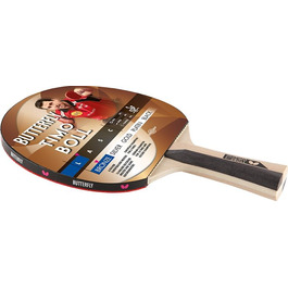 Настільна ракетка Butterfly Timo Boll Bronze для амбітних гравців, ITTF сертифікований наклад Addoy, увігнута ручка, дерев'яний колір