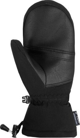 Дитячі гірськолижні рукавички-рукавиці Reusch Softshell, водонепроникні та теплі, чорно-білі, розмір 4