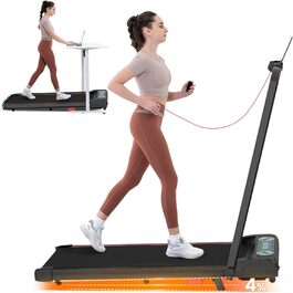 Біговий доріжка LIKESPORTING, складаний, 1400W, з регулюванням нахилу, швидкість 10 км/год, з пульт дистанційного керування та дисплеєм, для дому та офісу