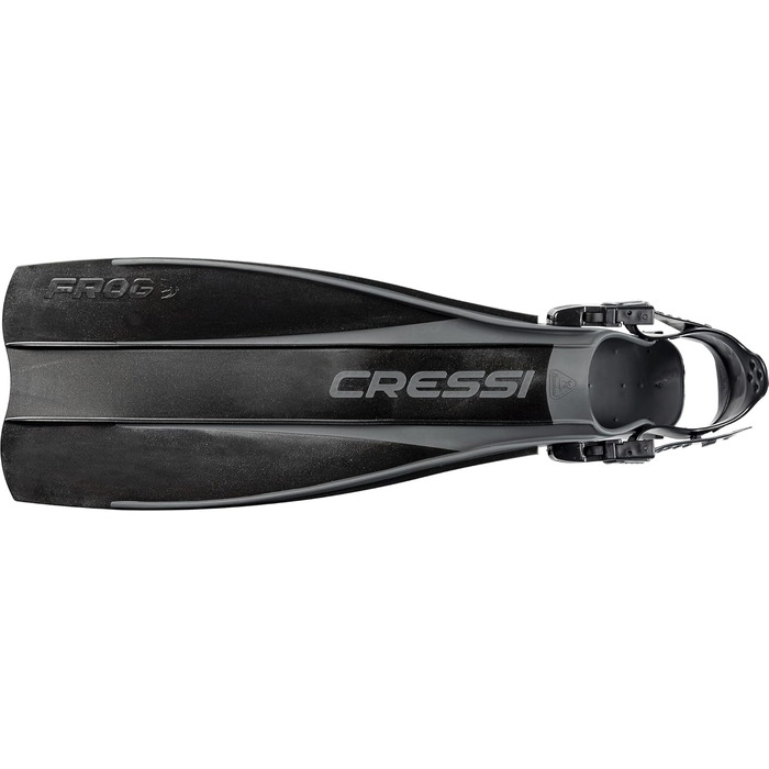 Ласти Cressi Frog для дайвінгу, регульовані, L-XL, чорні, Італія