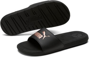 Жіночі шльпанці Puma Cool Cat 2.0 Wns, чорно-золоті, розмір 8 UK