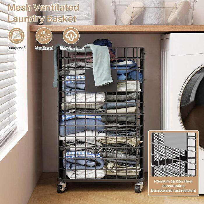 Стійка для зберігання йогаматів, полиця для фітнес-обладнання з колесами, кошик для йоги на 4 мати, чорний