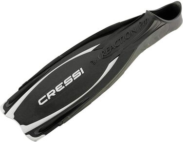 Ласти Cressi Reaction Pro для дайвінгу, фрідайвінгу і снорклінгу, унісекс, розмір 46/47, чорні/сріблясті