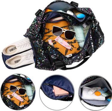 Дитяча спортивна сумка для дівчаток чорна — універсальна сумка для подорожей, тренувань, басейну та сауни з окремим відділенням для взуття