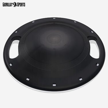 Балансборд GORILLA SPORTS® Ø 40 см, до 110-180 кг, дерево/пластик - для рівноваги, терапії, тренувань, для дітей та дорослих, з ручками